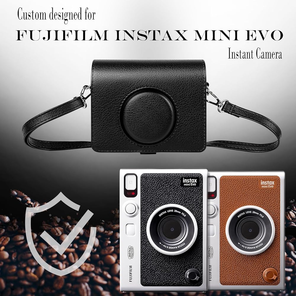 Fujifilm instax mini Evo ブラック 本体 ケース チェキ” instax mini Evo™用 カメラケース ブラック | チェキ